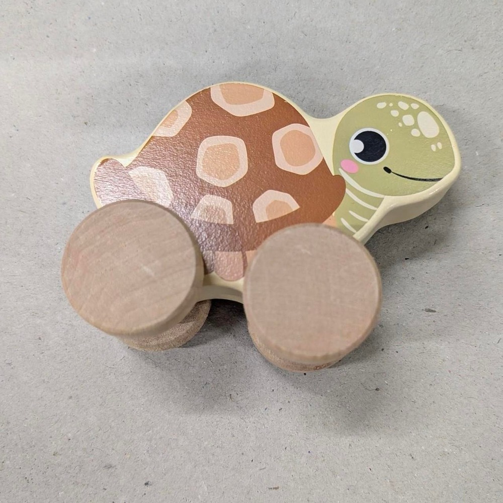 Wooden Turtle Rolling Toy